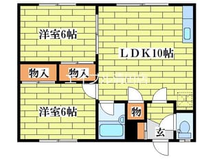 篠原荘の物件間取画像